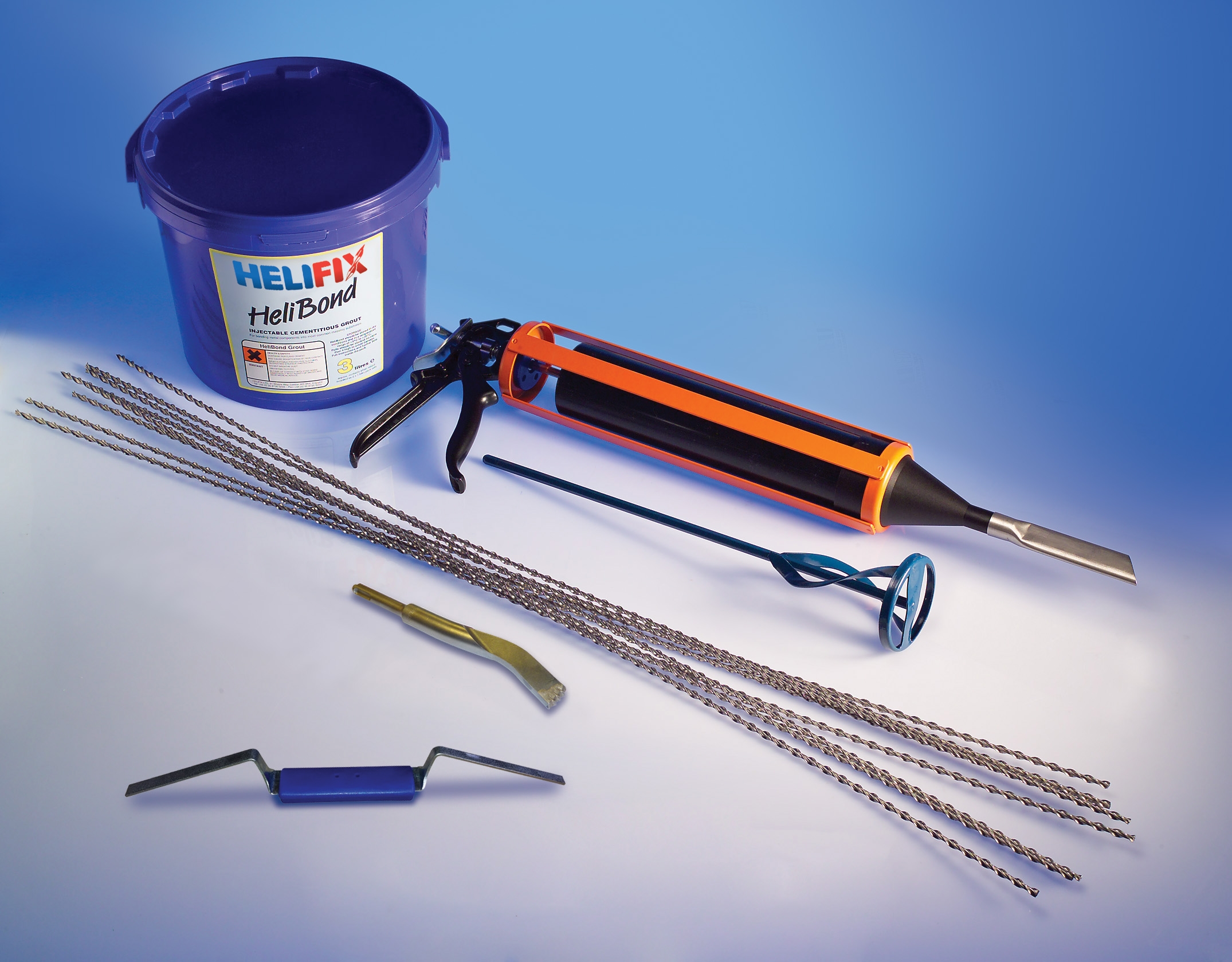 Helifix Crack Stitching Kit HeliBar HeliBond